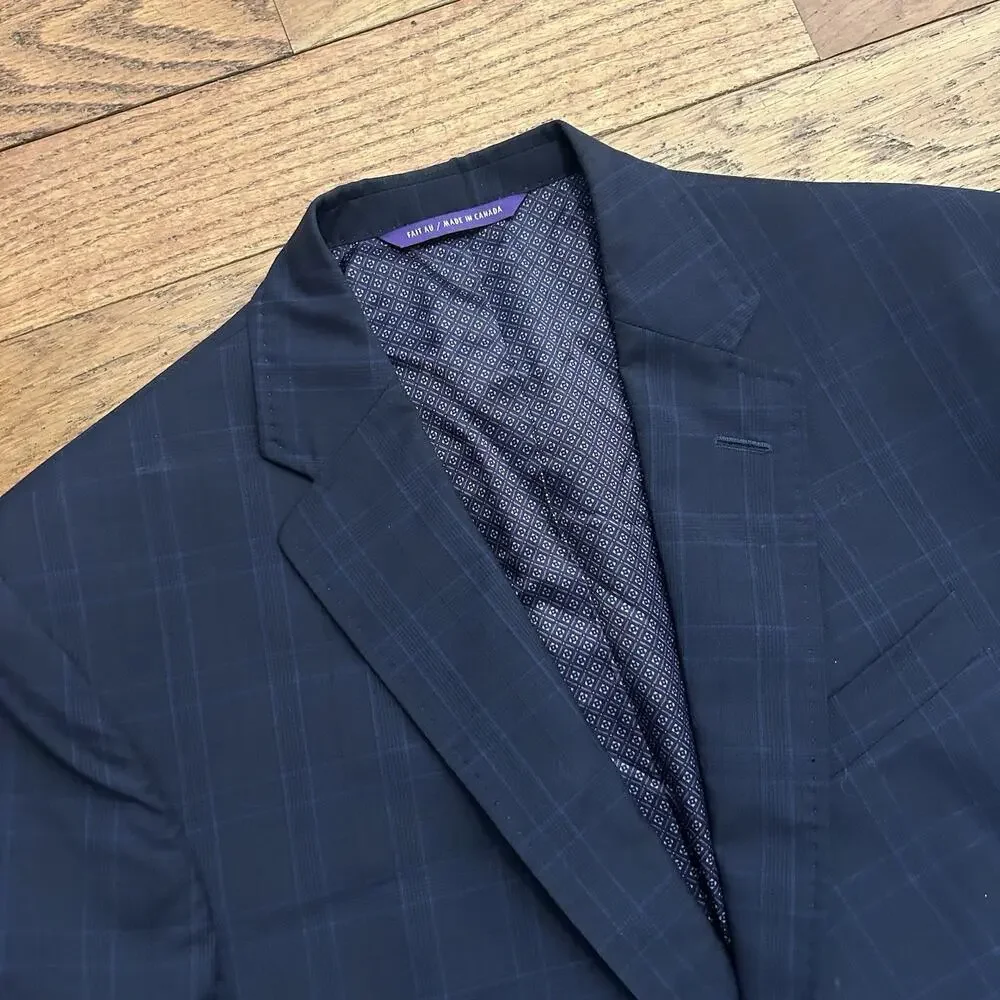 Ted Baker Endurance Jay CT 100% Wool Plaid Blazer Suit Jacket 40R